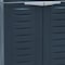 Homeroots 23in Charcoal Plastic Accent Cabinet With Two Doors 668939 - alternate 6