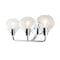 Jonathan Y Sandrine 26.25" 3-Light Iron/Seeded Glass Cottage Rustic LED Vanity Light, Chrome JYL7528B - alternate 14