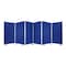 Homeroots 71" Blue Iron Folding Six Panel Screen Room Divider 370384 - alternate 4