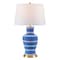 Jonathan Y Julian 29" Traditional Classic Ceramic Urn LED Table Lamp, Blue/Beige JYL4026L - alternate 1