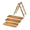 Picnic Time Family Of Brands Chicago Bears - Serving Ladder - 3 Tiered Serving Station, (Acacia Wood) 829-03-512-063-2 - alternate 3