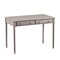 Homeroots 43" Gray Solid Wood Writing Desk With Two Drawers 402016 - alternate 1