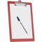 Acrimet 3 Pack Clipboard Letter Size Low Profile Clip & Side Rulers, Durable Plastic, Clear Red, 3PK 134.7 - alternate 9