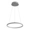Jonathan Y Brice 15.75" Modern Contemporary Metal Round Dimmable Integrated LED Pendant, Gray JYL7202E - alternate 12