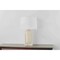 Hudson Valley Lighting Leeston 16 in. Table Lamp Aged Brass/Ceramic Moonstone Sand L4127-AGB/CMS - alternate 7