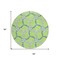 Homeroots 8' Lime Green And Blue Round Geometric Washable Indoor Outdoor Area Rug 613508 - alternate 8