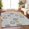 Homeroots 10' X 14' Gray Silver And Gold Geometric Washable Indoor Outdoor Area Rug 616813 - alternate 9