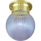 Boston Harbor Single Light Ceiling Fixture, 120 V, 60 W, 1-Lamp, A19 or CFL Lamp, Polished Brass Fixture F3BB01-34083L - alternate 1
