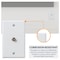 Newhouse Hardware TV Cable Wall Plate White TVP-WH-01 - alternate 9