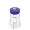 Holland Bar Stool Co 25" New York Islanders Cushion Seat, 2-Ring Chrome Swivel Bar Stool L7C125NYIsln - alternate 1