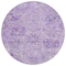Homeroots 8' Lavender And Gray Round Damask Washable Indoor Outdoor Area Rug 603769 - alternate 8