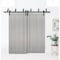Sartodoors Barn Bypass Interior Door, 60" x 84", Gray QUADRO4111BBB-KS-6084 - alternate 7