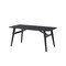 Homeroots 71" Black Wood Dining Table 631293 - alternate 7
