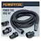 Powertec 10 ft. Dust Collection Hose Kit with 5 Fittings & a Tapered Reducer for Woodworking Power Tools 70477N - alternate 1