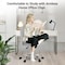 Yssoa Simple Deluxe Armless Office Desk Chair, Modern Cute Swivel Vanity Chair Comfy Home Office Chairs w 3A88HKCHAIROFFICEGRY01 - alternate 7