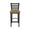 Holland Bar Stool Co 30" Stationary Bar Stool, Black Wrinkle, Canter Saddle Seat 40030BW012 - alternate 9