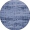Homeroots 6' Denim Blue And Navy Blue Round Abstract Indoor Outdoor Area Rug 545952 - alternate 1