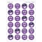 Trend Purple Smiles/Grape Stinky Stickers, 96-Piece Set, 6PK T83205 - alternate 4