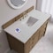 James Martin Vanities Brittany 48" Sgl Vanity, Pecan w/3 CM Et. Jasmine Pearl Silestone Top w/FreePower Wireless Charger 655-V48-PCN-FEJP - alternate 9