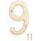 Prosource House Number, Character: 9, 4 in H Character, 2.28 in W Character N-Z049PB3L-PS - alternate 1
