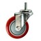 Service Caster 4 Inch SS Red Polyurethane Wheel Swivel 3/8 Inch Threaded Stem Caster SCC SCC-SSTS20S414-PPUB-RED-381615 - alternate 1