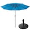 Pure Garden 9-Foot Outdoor Patio Umbrella with Base, Blue 83-OUT5443B - alternate 14