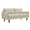 Homeroots Beige Velvet Modern Tufted Modular Sofa 473442 - alternate 1