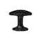 Laurey 1in Mushroom Knob - Wellington - Matte Black 12320 - alternate 4