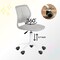 Homeroots Gray and White Adjustable Height Swivel Rolling Office Chair 719299 - alternate 9