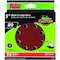 Gator Finishing Sanding Disc, 5 in Dia, 80 Grit, Medium, Aluminum Oxide Abrasive, Vented Red, 15PK 4142 - alternate 4