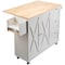 Vevor 60in Kitchen Island Cart Rolling Storage Cabinet Table with Drawer Drop Leaf YS252253ss - alternate 1