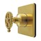 Kingston Brass Single-Handle Six-Way Diverter Valve with Square Trim Kit, Brushed Brass KS4047CG - alternate 1