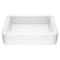 Vigo Petunia Modern White Matte Stone 23 in. L x 16 in. W x 6 in. H Rectangular Vessel Bathroom Sink VG04002 - alternate 1