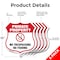 Signmission Private Property Shield Sign No Trespass, 12 inch X 12 inch, Aluminum Metal Sign, 5PK SHI-A-5Pack-12-447 - alternate 6