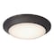 Westinghouse Color Changing Technology 1.25 in. H X 7.5 in. W X 7.5 in. L Frost Black Ceiling Fixtur 6134100 - alternate 1