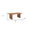 Homeroots 86" Brown Wood Double Pedestal Live Edge Dining Table 565237 - alternate 9