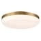 Euf Harwel, Flush Mount, 18", Antique Brass, White Glass 49831-023 - alternate 5