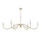 Z-Lite Toussant Modern Gold 6 Light Chandelier 6103-63MGLD - alternate 7
