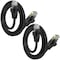 Maximm Cat6 Ethernet Cable 2ft 10Gbps 550MHz UTP, 2PK, Black, 2PK CAT6CCA-2BK-2PK - alternate 1