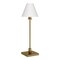 Homeroots 28" Brass Metal Candlestick Table Lamp With White Cone Shade 546097 - alternate 1