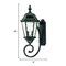 Homeroots Two Light Matte Black Carousel Lantern Wall Light 398396 - alternate 4