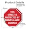 Signmission This Street Is Protected by Surveil, 10 inch X 10 inch, Vinyl Decal, 2PK OC-D-2PACK-10-331 - alternate 4