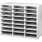 Fellowes Organizer, 24 Letter Slots, 29"x11-7/8"x23-7/16", Gray FEL25041 - alternate 4
