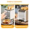 Simple Deluxe Toaster 2-slice, Defrost, Bagel, Cancel setting with LED Red lighting, 1-6 level Browning120V, 60Hz HKTOST2WHTV2 - alternate 7