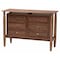 Baxton Studio Alyssa Japandi Walnut Brown Wood Queen Size 3-Piece Bedroom Set 252-13951-13949-13950-ZORO - alternate 10