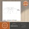 Vaxcel Aria 22.5-in Natural Brass 4 Light Mid Century Modern Sputnik Flush Mount Ceiling Fixture with Glass Accents C0250 - alternate 9