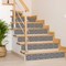 Homeroots 12" X 12" Tulipa Gray and White Peel and Stick Removable Tiles 555892 - alternate 8