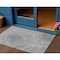 Homeroots 3' X 5' Gray Silver And Charcoal Abstract Washable Indoor Outdoor Area Rug 582794 - alternate 1