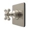 Kingston Brass Single-Handle Six-Way Diverter Valve with Square Trim Kit, Brushed Nickel KS4048BX - alternate 1