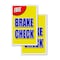 Signmission Free Brake Check, Vinyl Decals Only 24 Inch x 36 Inch, Vinyl Decal, 2PK DSB-2436-2PACK-Free Brake Check - alternate 1